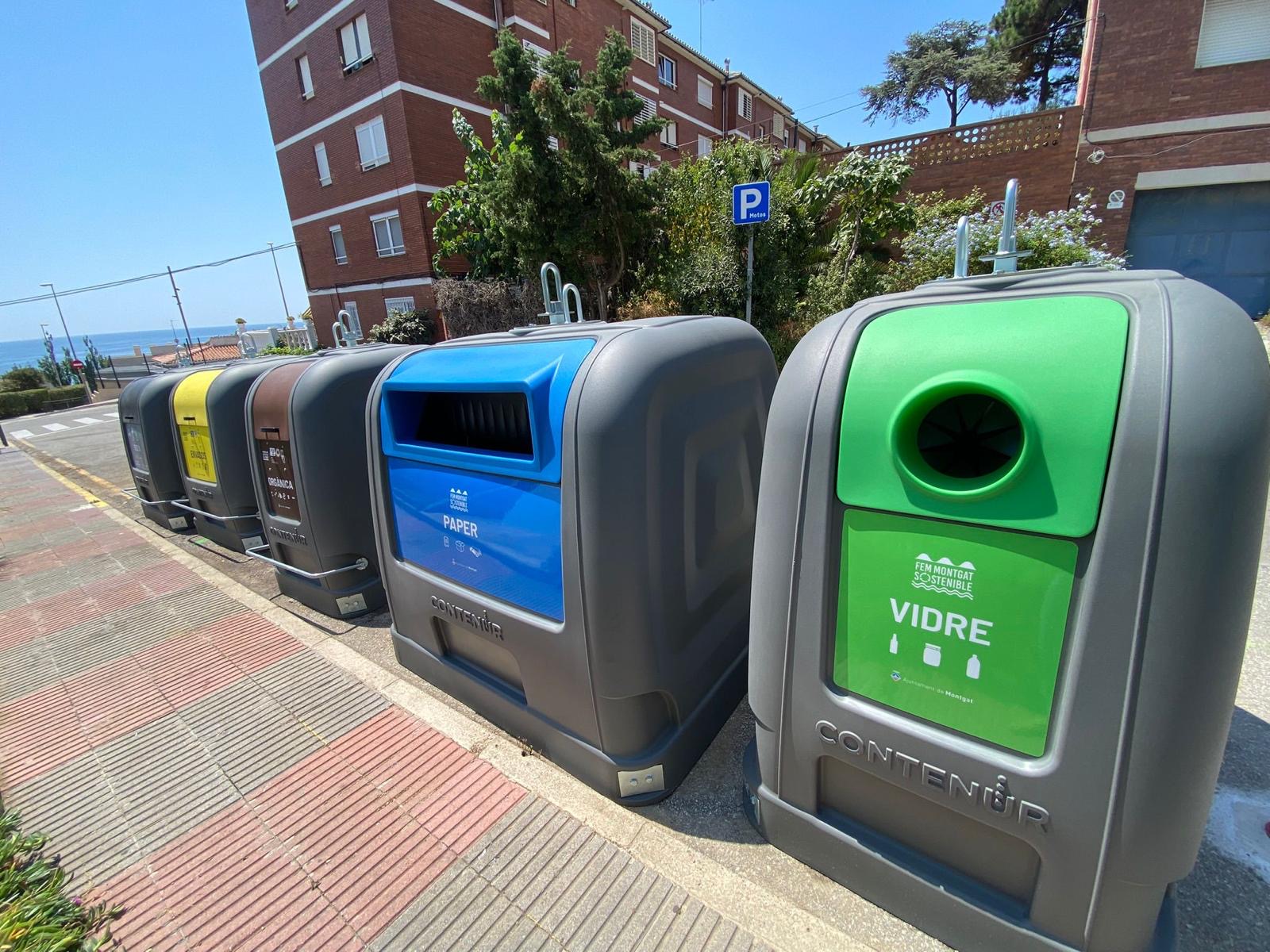 Montgat (Barcelona) inicia un proyecto piloto con dos nuevas islas de contenedores de carga bilateral