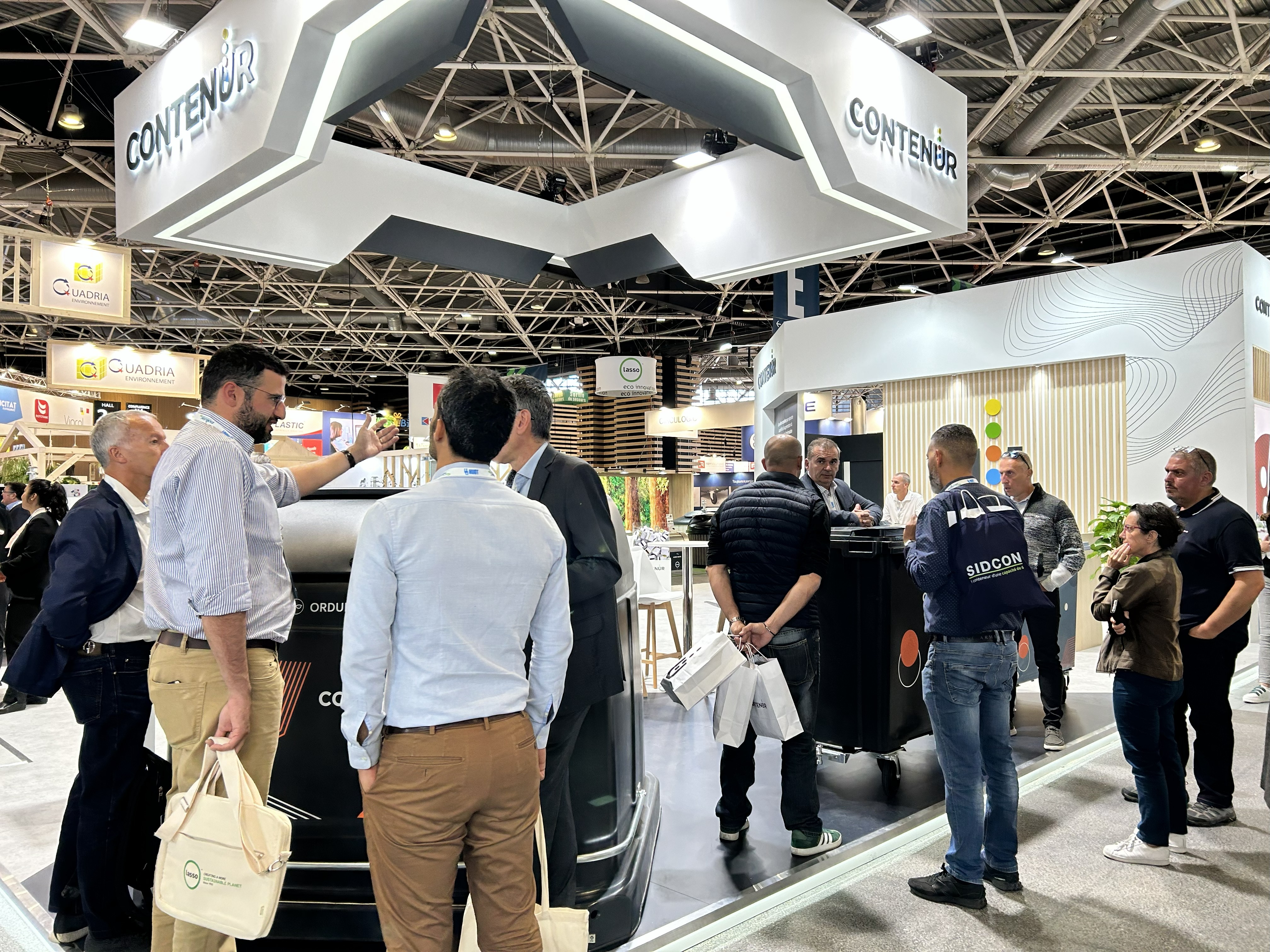 Lors du salon POLLUTEC CONTENUR a présenté ses dernières innovations en matière de solutions de conteneurisation et d’optimisation de la collecte