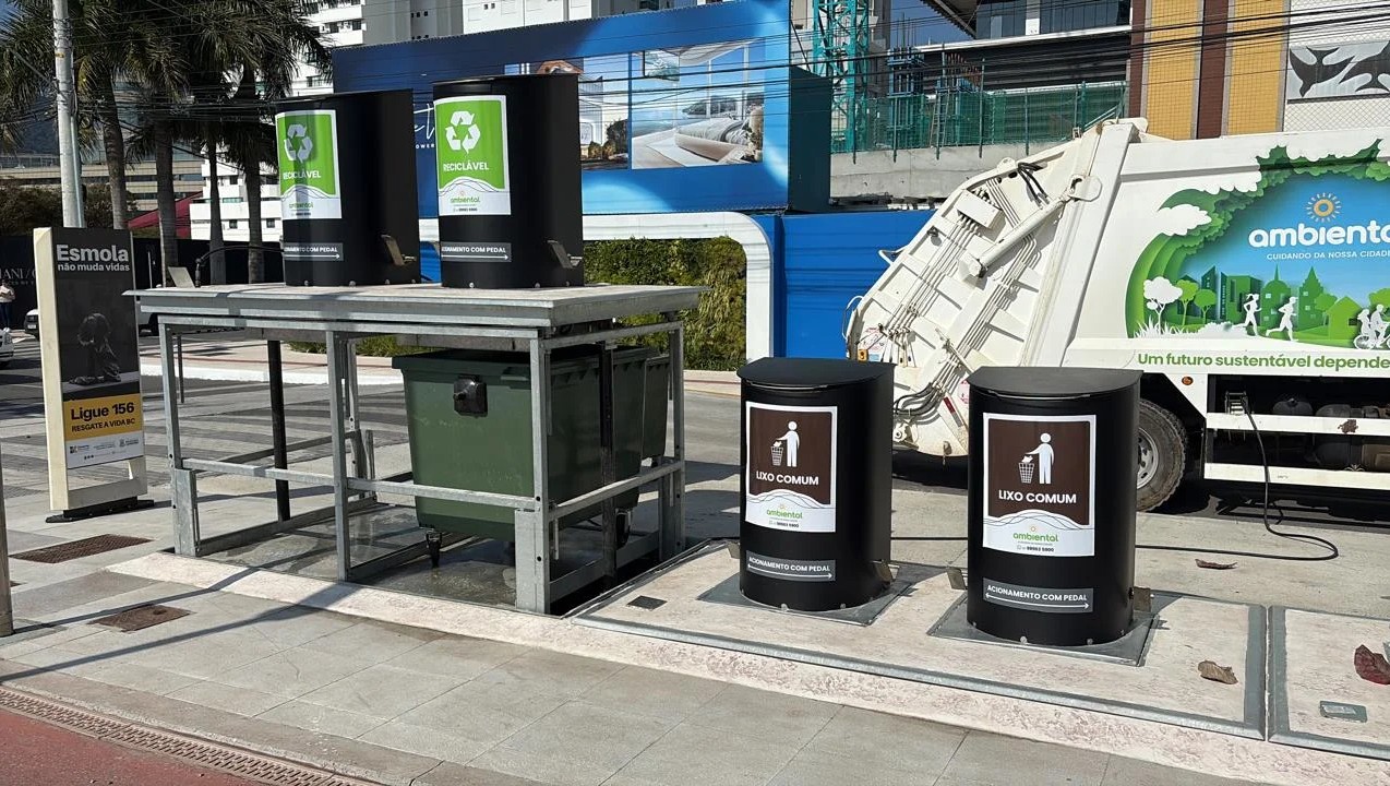 Balneário Camboriú amplía su red de contenedores soterrados para mejorar la gestión de residuos urbanos