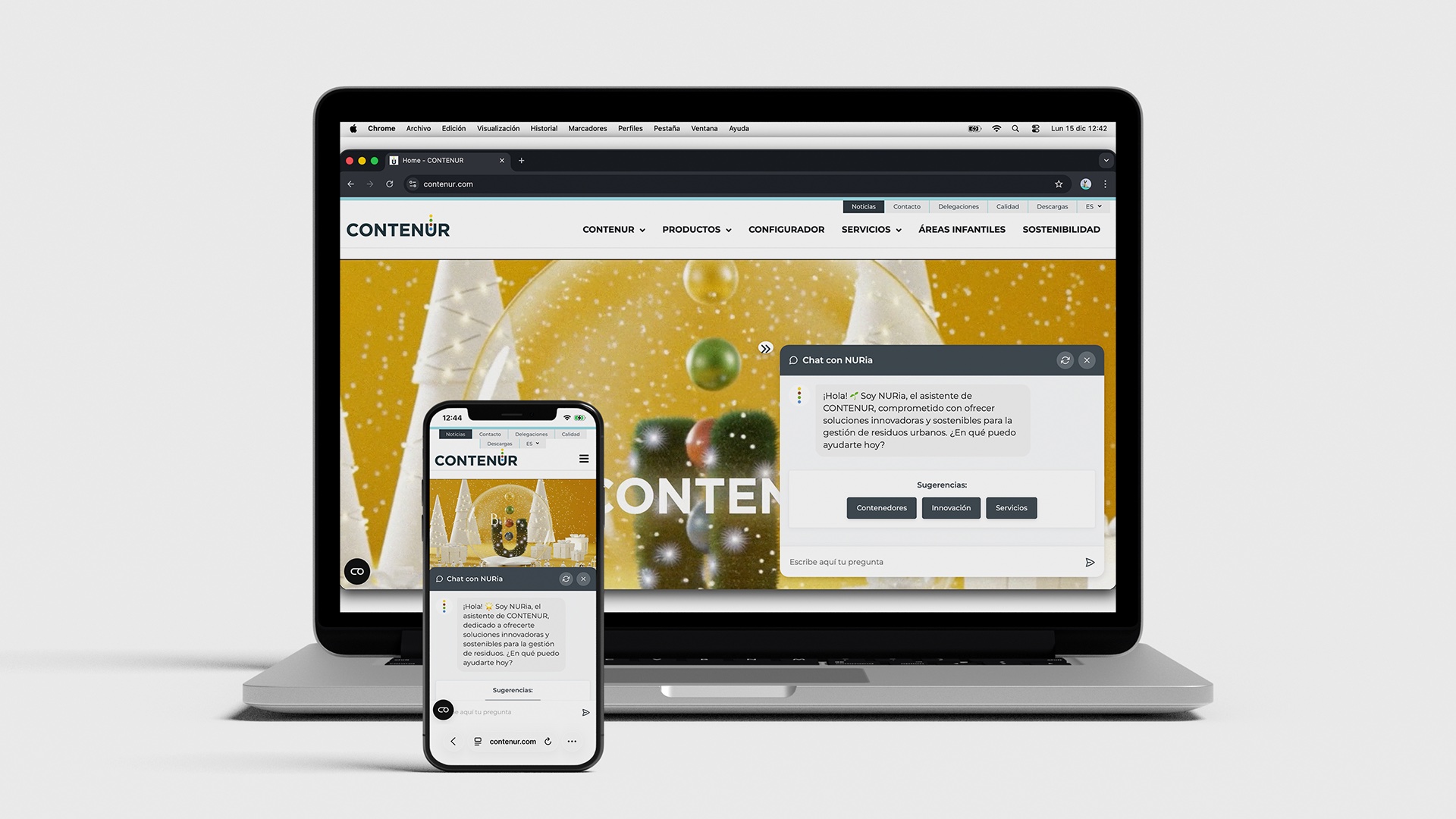 CONTENUR presenta a NURia, su nuevo chatbot de IA