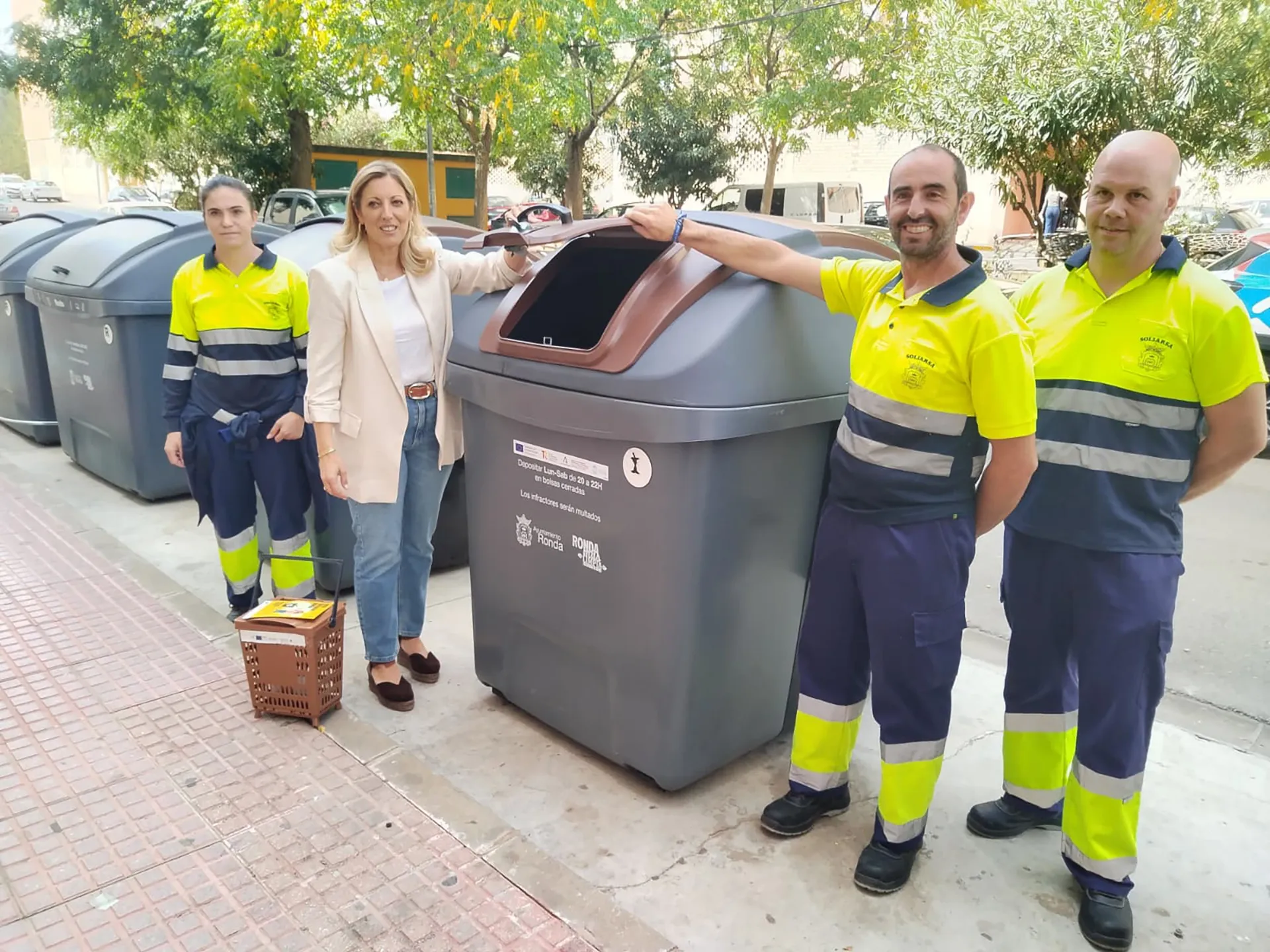 Ronda impulsa la recogida de residuos orgánicos con el contenedor OVAL de CONTENUR